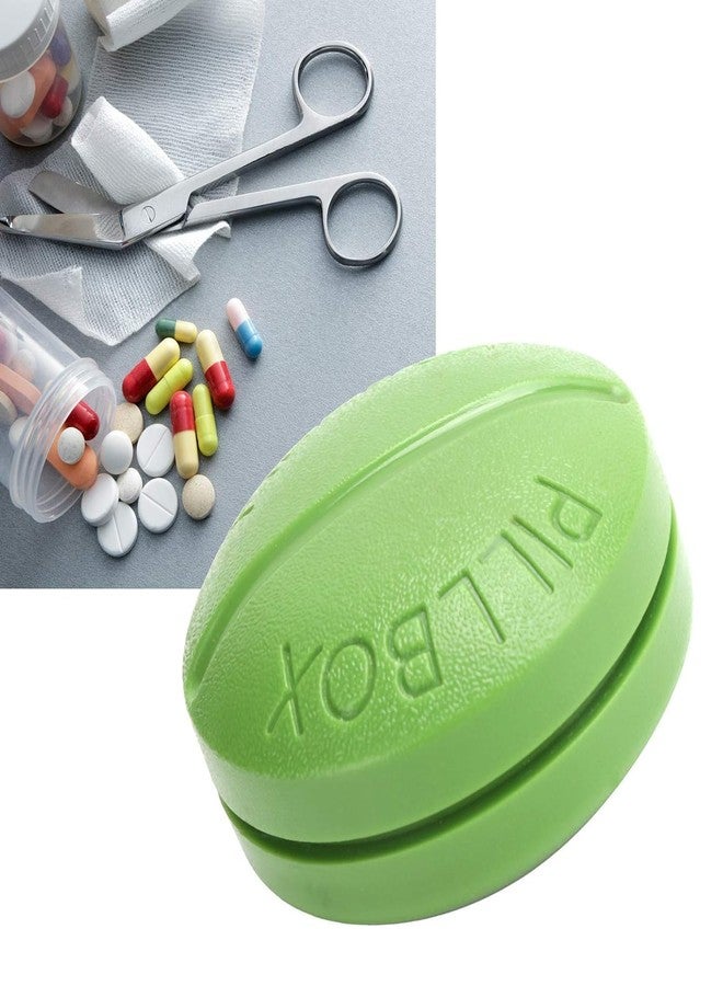 Clickswift® علبة حبوب سفر دائرية بثلاثة أقسام، علبة تخزين أدوية صغيرة محمولة بغطاء قابل للفتح والإغلاق، علبة حبوب مدمجة للأقراص اليومية والكبسولات، خالية من مادة BPA (متعددة الألوان). - Image 5